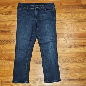 Simply Vera Vera Wang Dark Blue Straight Leg Jeans